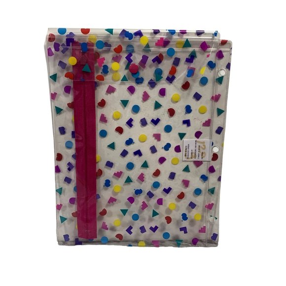 Vintage Rare Caboodles Binder Buddies PVC 2 Compartment Pouch - Picture 2 of 8